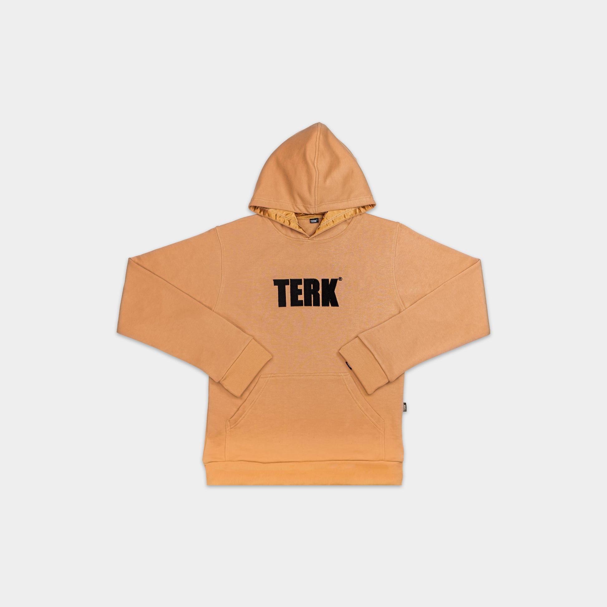 BLACK TERK CAMEL HOODIE WITH EMBROIDERED LOGO