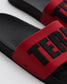 BLACK/RED 3D BLACK TERK LOGO SLIDE