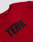 BLACK TERK LOGO RED CREWNECK