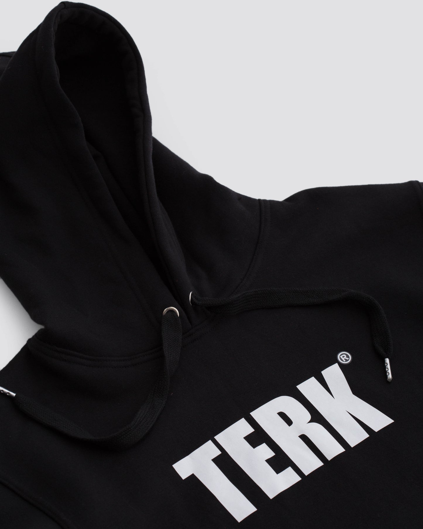 WHITE TERK LOGO HOODIE